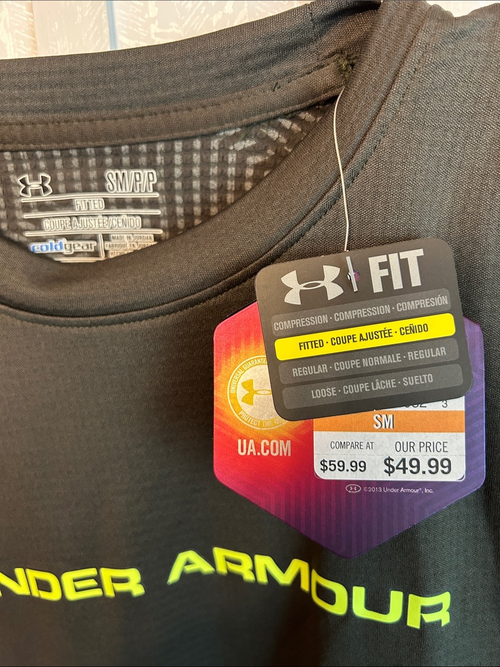 New Under Armour Men’s Olive Green Compression Set Pants M Top Small - Picture 6 of 10